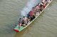 China: Dragon boat and its crew on the Li River, Guilin, Guangxi Province